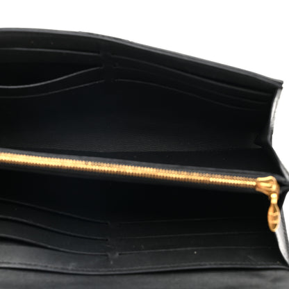 Louis Vuitton Calfskin New Wave Long Wallet Black 5 of 10