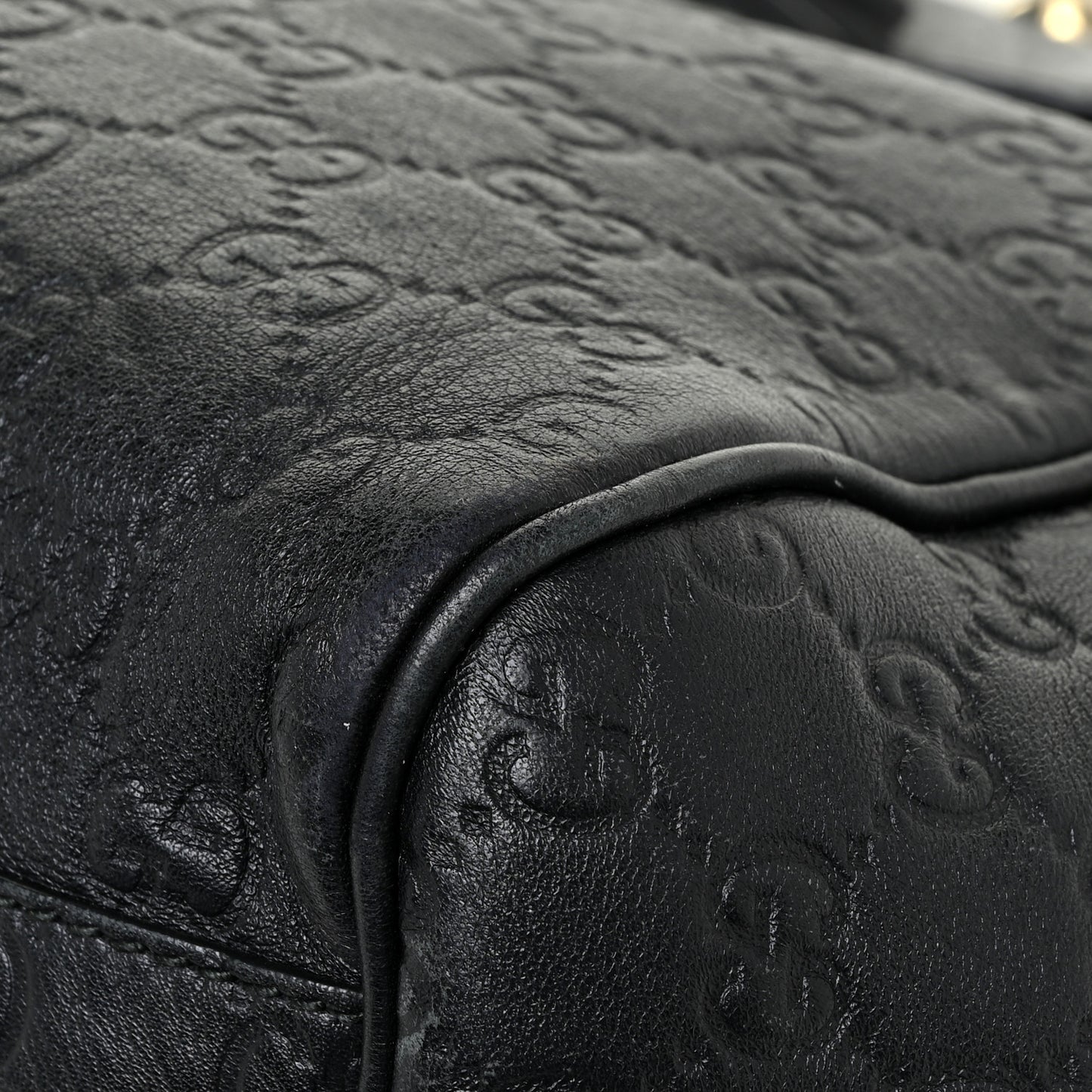 Guccissima Medium Emily Shoulder Bag Black