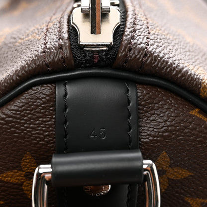 Louis Vuitton Monogram Macassar Keepall Bandouliere 45 7 of 9