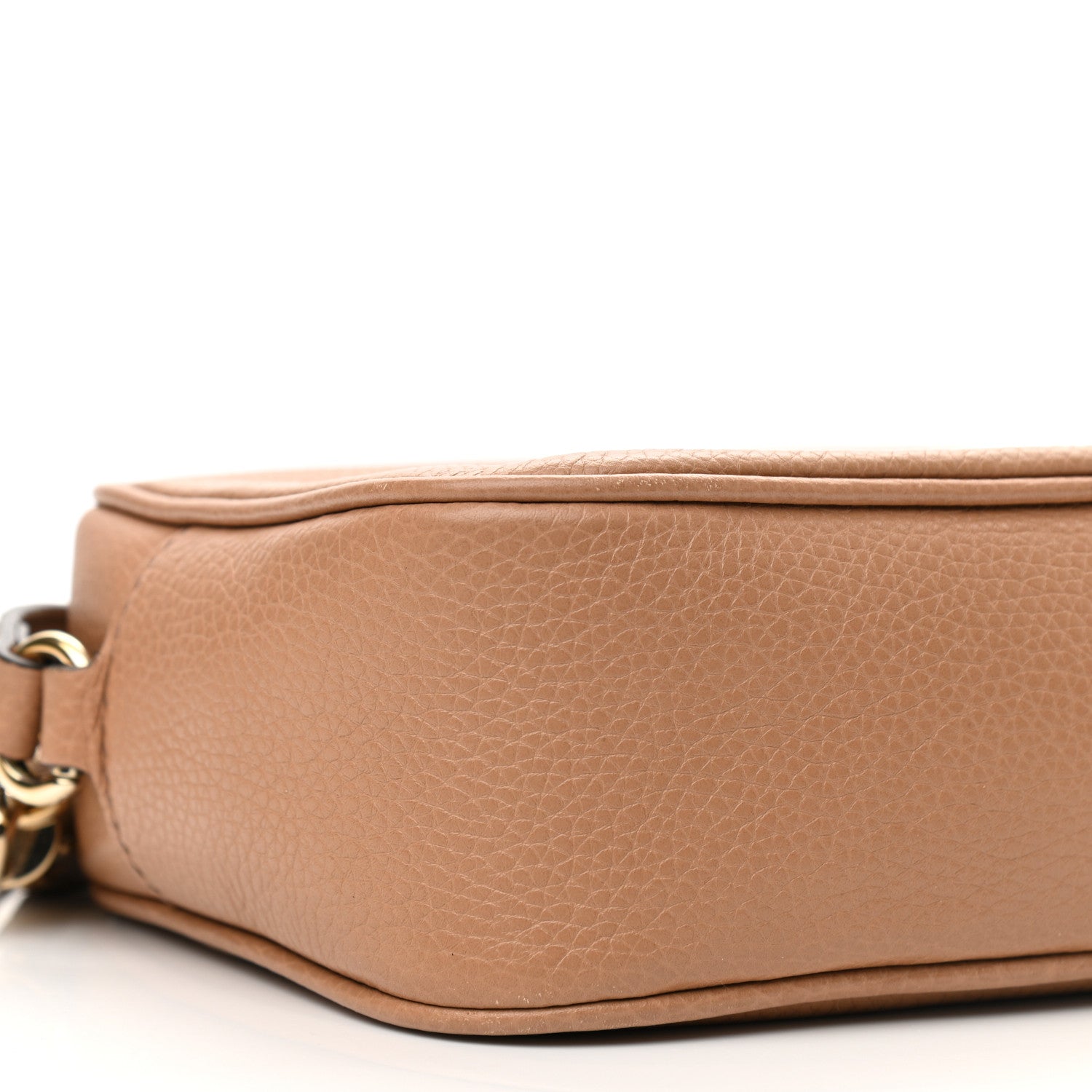 Gucci Pebbled Calfskin Small Soho Disco Bag Camelia 9 of 10