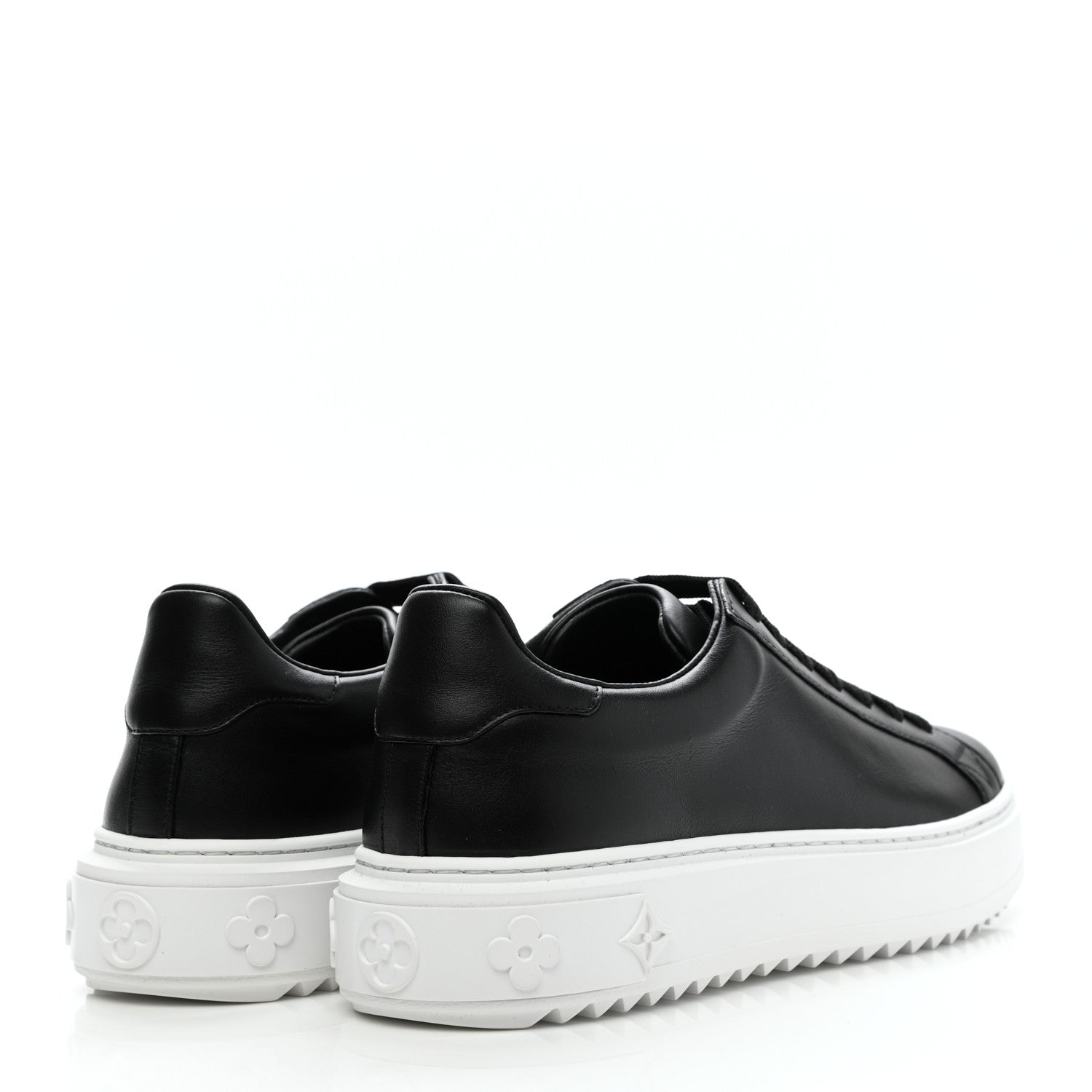 Louis Vuitton Calfskin Time Out Sneakers 38 Black 4 of 9