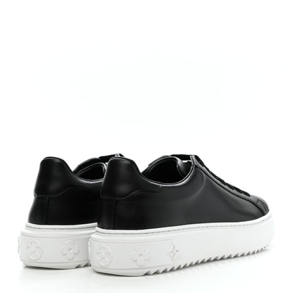 Louis Vuitton Calfskin Time Out Sneakers 38 Black 4 of 9