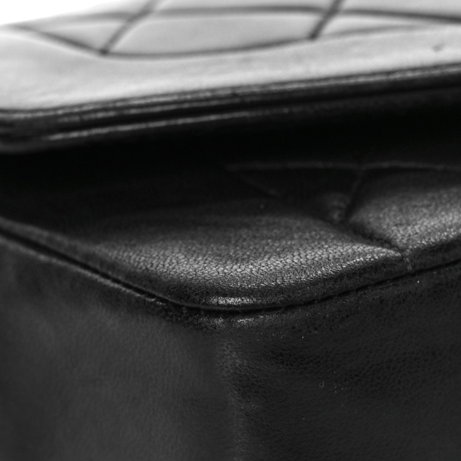 Chanel Lambskin Quilted Medium Single Flap Black 9 of 16