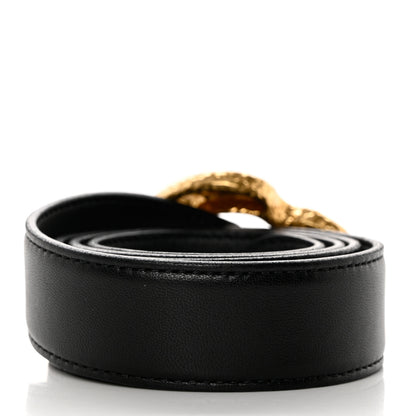 Saint Laurent Calfskin Heart Belt 75 30 Black 2 of 7