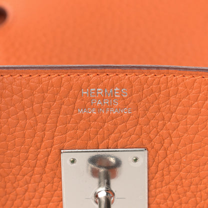Hermes Togo Birkin 30 Orange 6 of 12