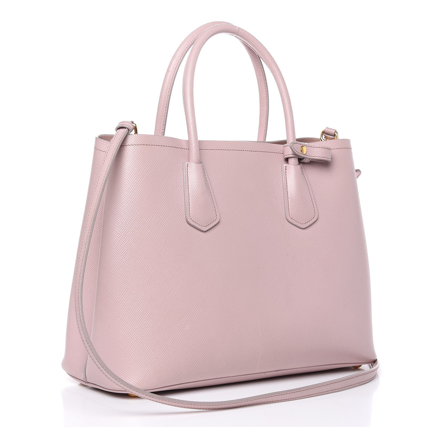 Prada Saffiano Cuir Medium Double Bag Mughetto 3 of 22