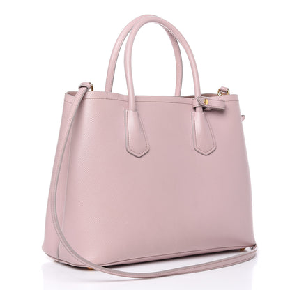 Prada Saffiano Cuir Medium Double Bag Mughetto 3 of 22