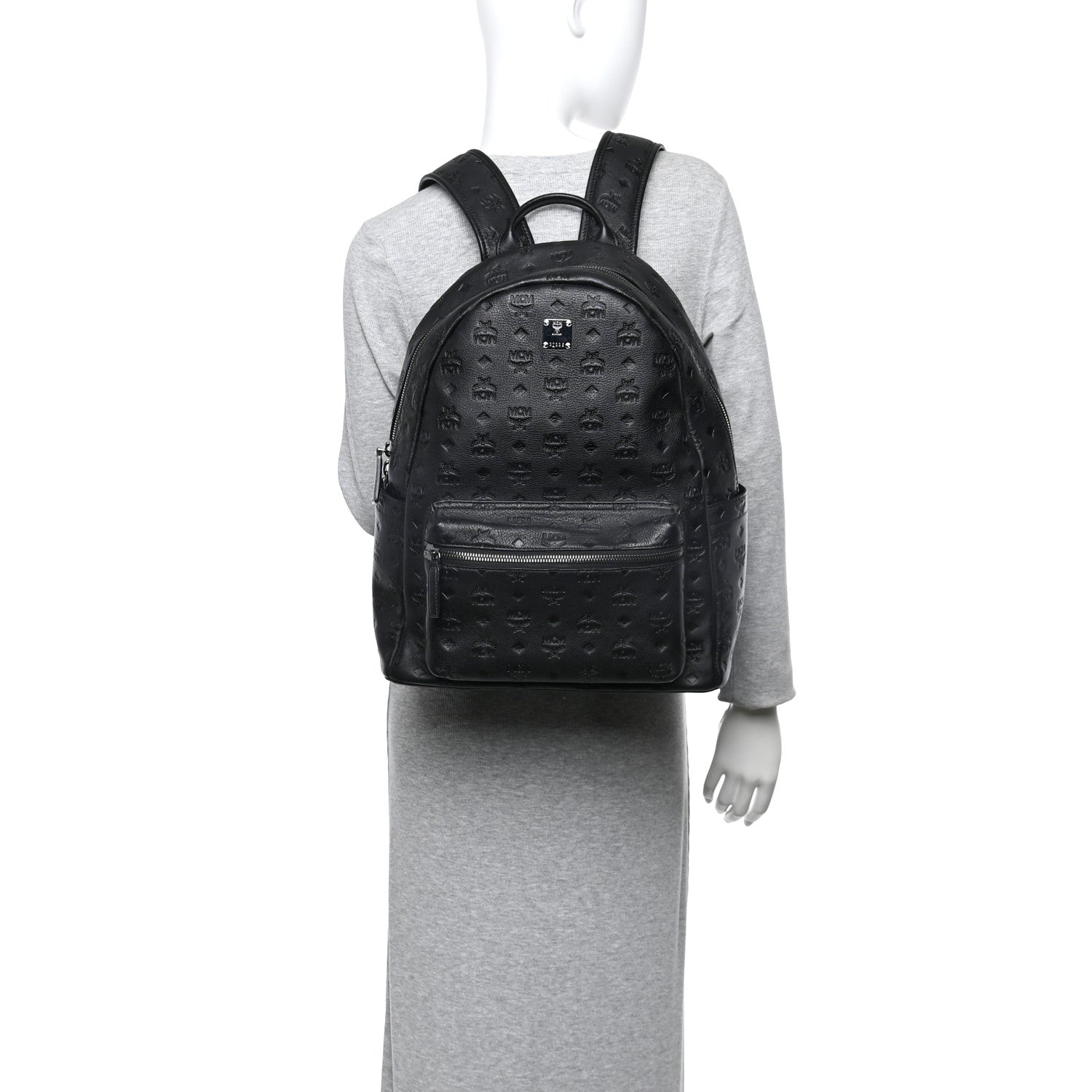 MCM Calfskin Ottomar Stark Backpack Black 2 of 10