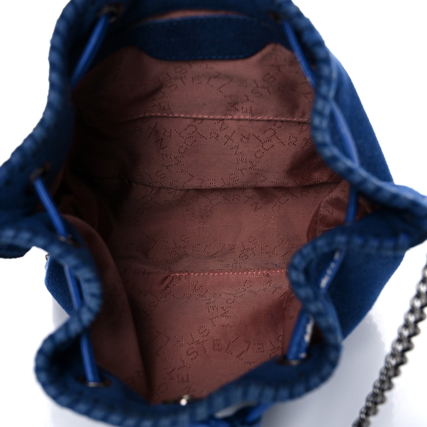 Shaggy Deer Small Falabella Bucket Bag Cornflower