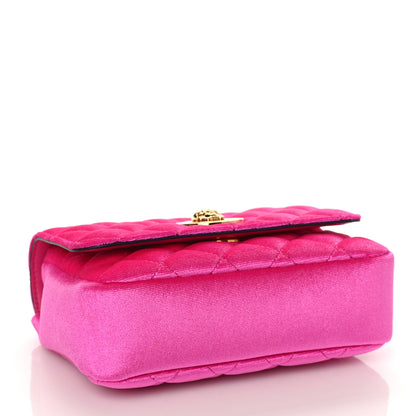 Versace Velvet Quilted Medusa Chain Crossbody Pink 4 of 8