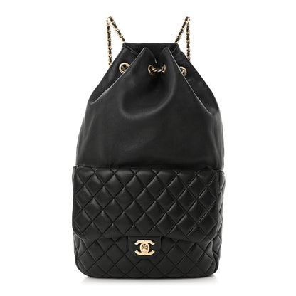 Chanel Lambskin Quilted Large In Seoul Backpack Black 1 of 11