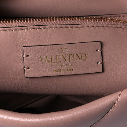 Valentino Garavani Nappa Large Roman Stud Shoulder Bag Rose Cannelle 6 of 14