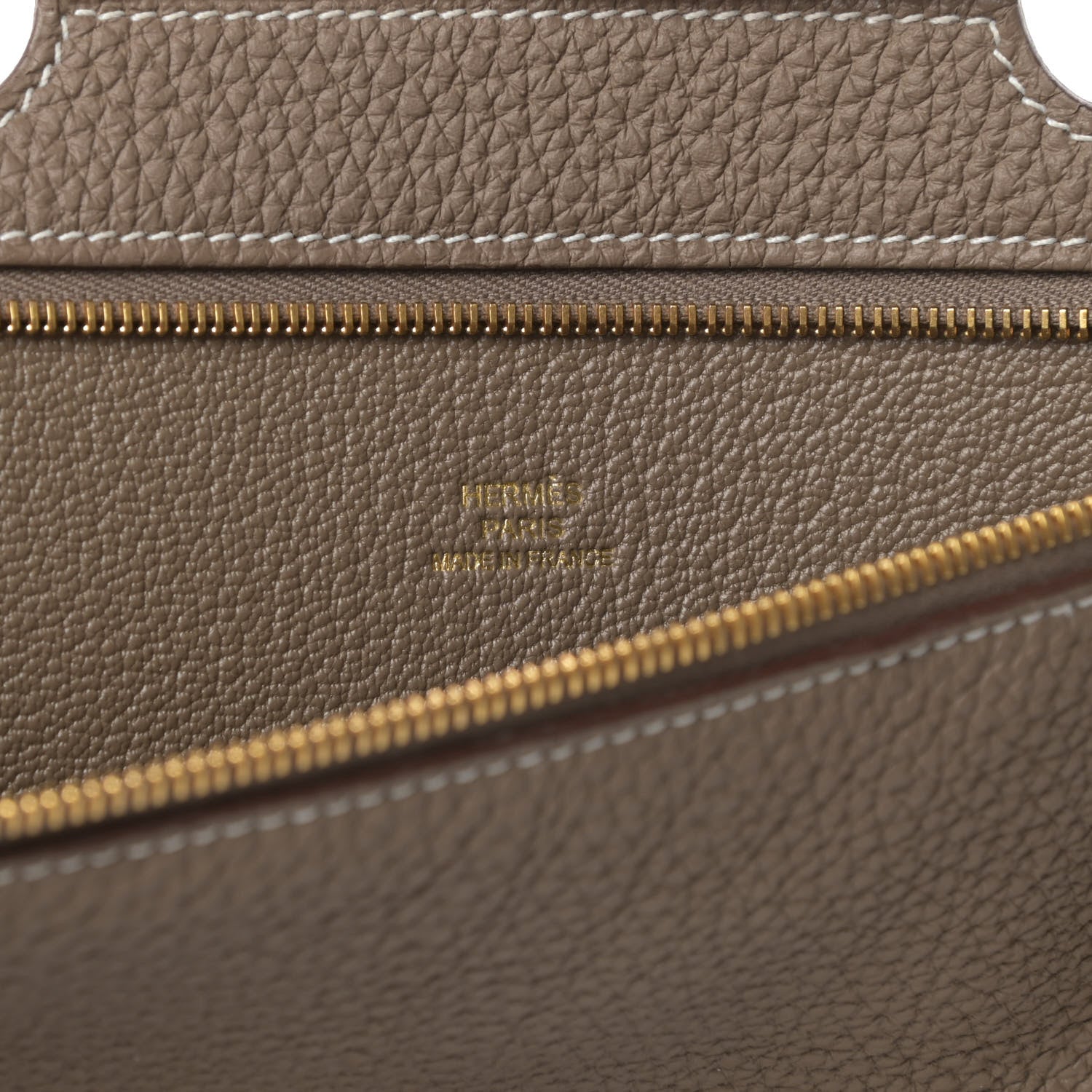 Hermes Togo Backpocket Pouch 30 Etoupe 6 of 8