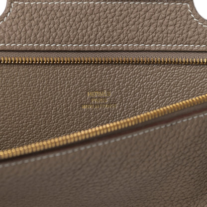 Hermes Togo Backpocket Pouch 30 Etoupe 6 of 8