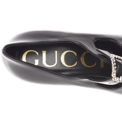 Gucci Nappa Liv Mary Jane Platform Loafers 38 Black 6 of 8