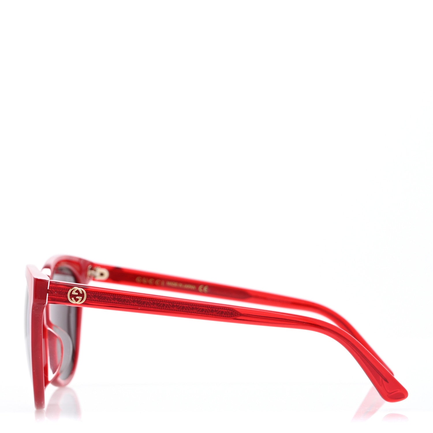 Gucci Acetate GG Round Sunglasses GG0081SK Red 3 of 9