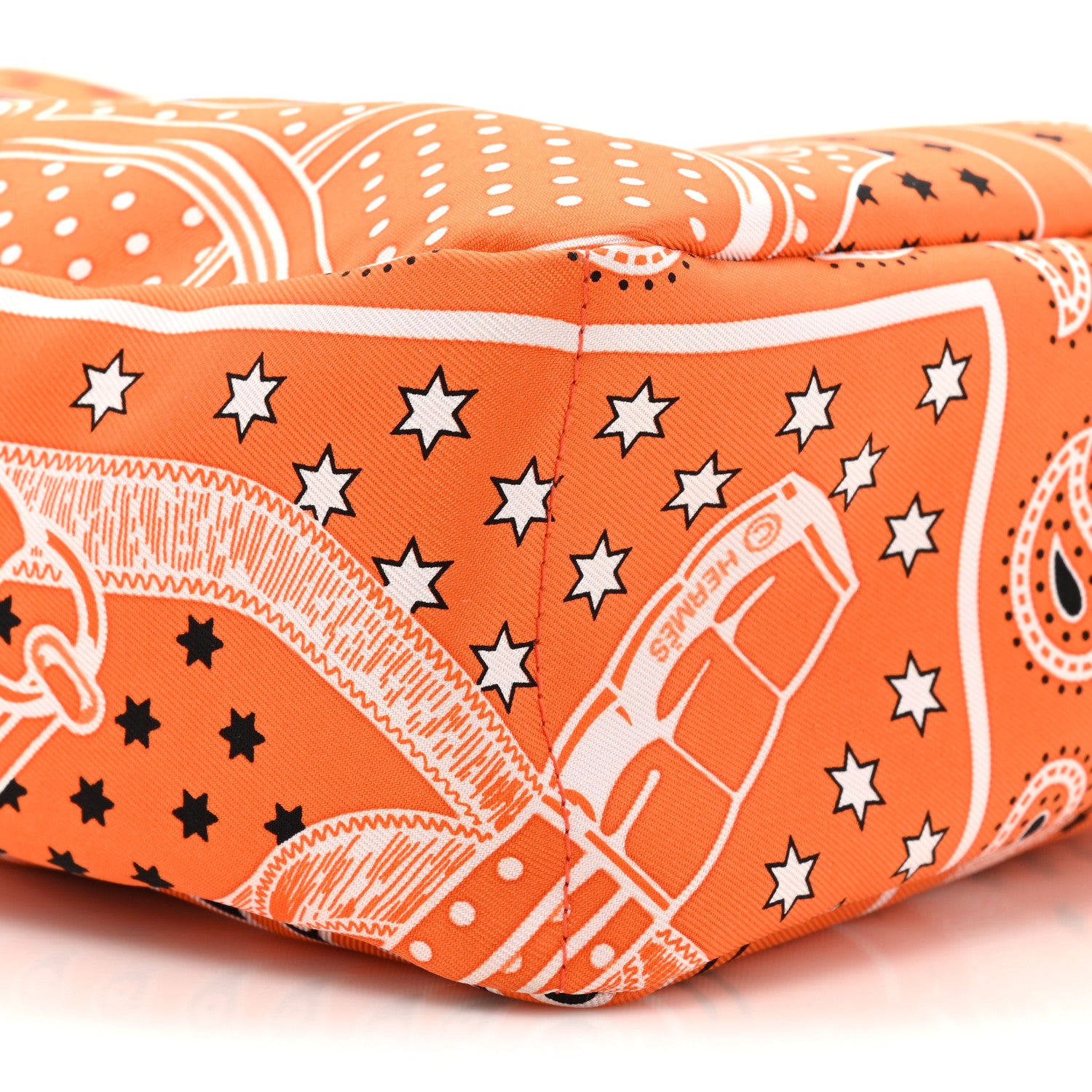 Hermes Barenia Silk Eperons d'Or Fourbi 20 PM Pouch Orange Fauve 8 of 10