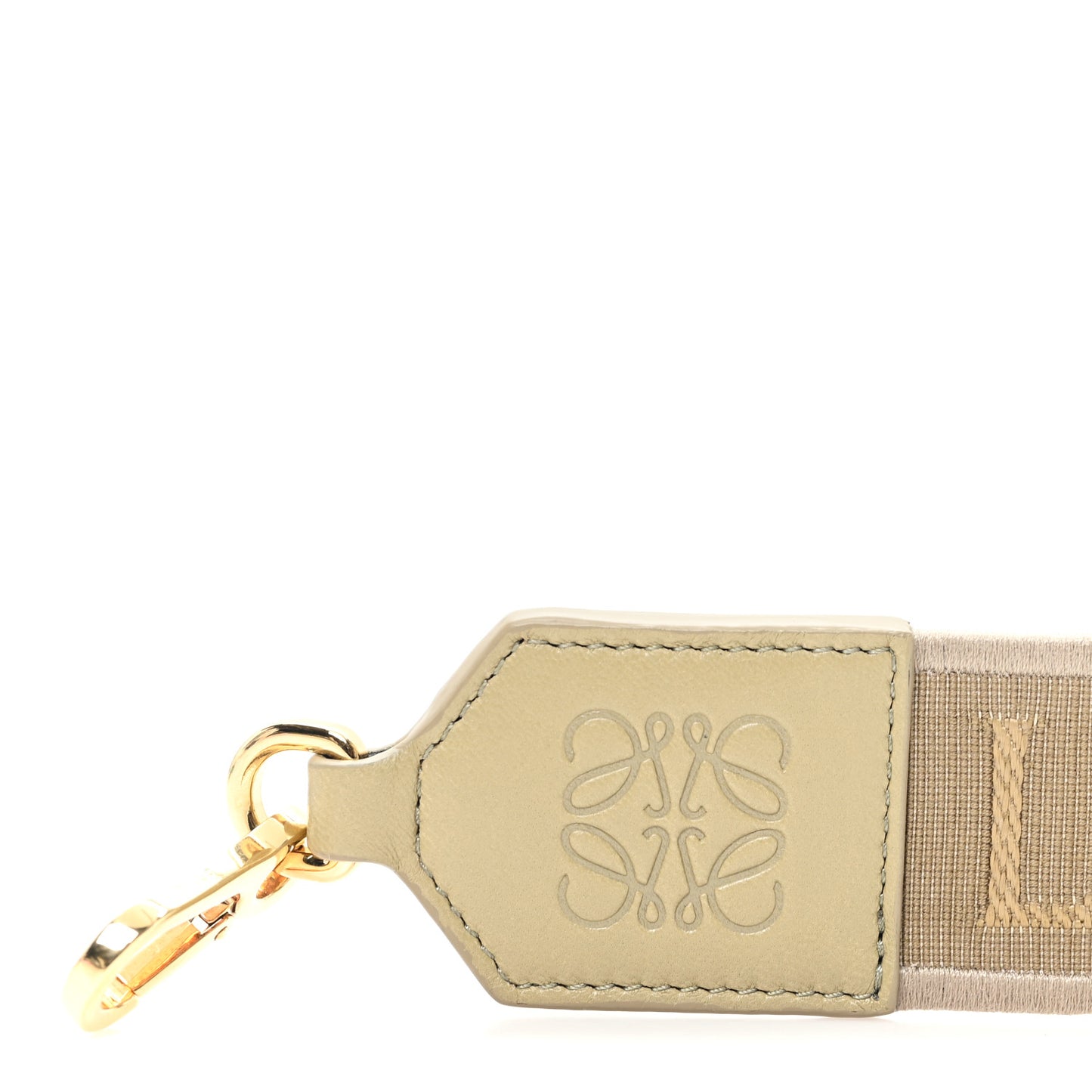 Calfskin Jacquard Anagram Strap Artichoke