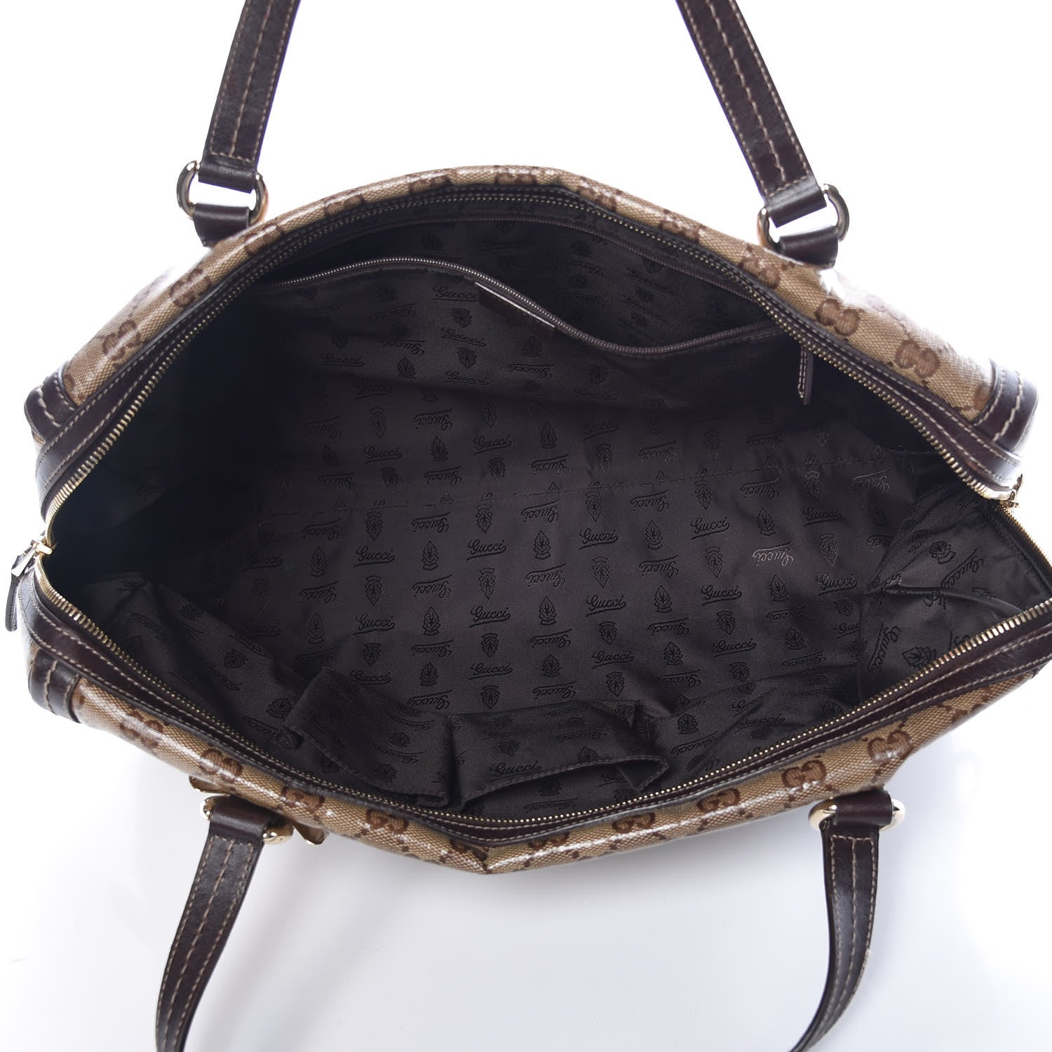 Gucci Crystal Monogram Large Duchessa Boston Dark Brown 5 of 13