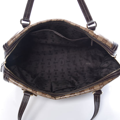 Gucci Crystal Monogram Large Duchessa Boston Dark Brown 5 of 13