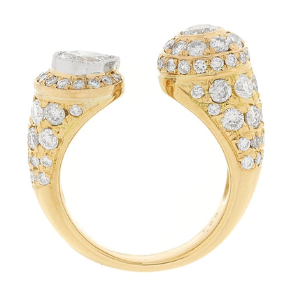 Parker & West by FASHIONPHILE 18K Yellow Gold Diamond 2.49ctw Split Ring  50 5.25 5 of 9