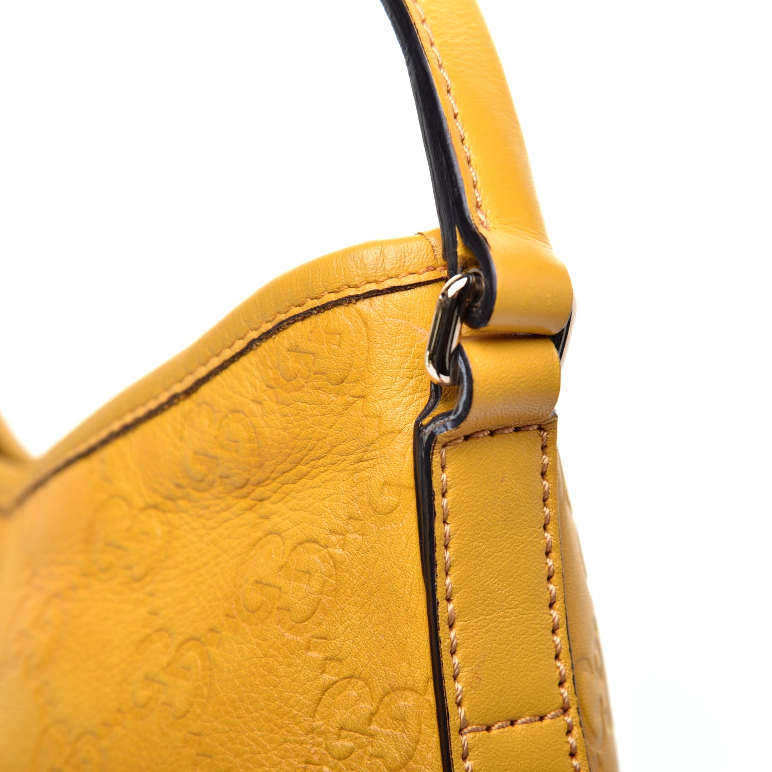 Gucci Guccissima Medium New Britt Hobo Yellow 11 of 13