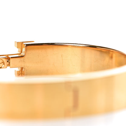 Hermes Enamel Narrow Clic Clac H Bracelet GM Black 6 of 7