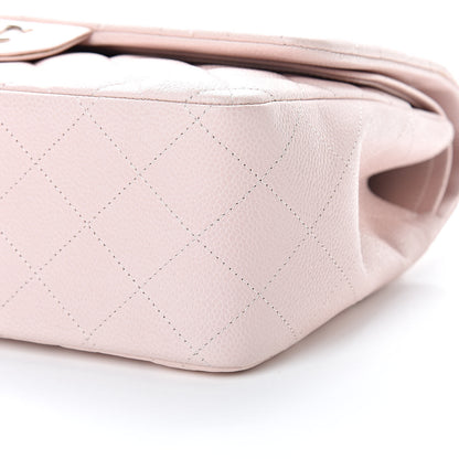 Chanel Caviar Quilted Jumbo Double Flap Pink 10 of 10