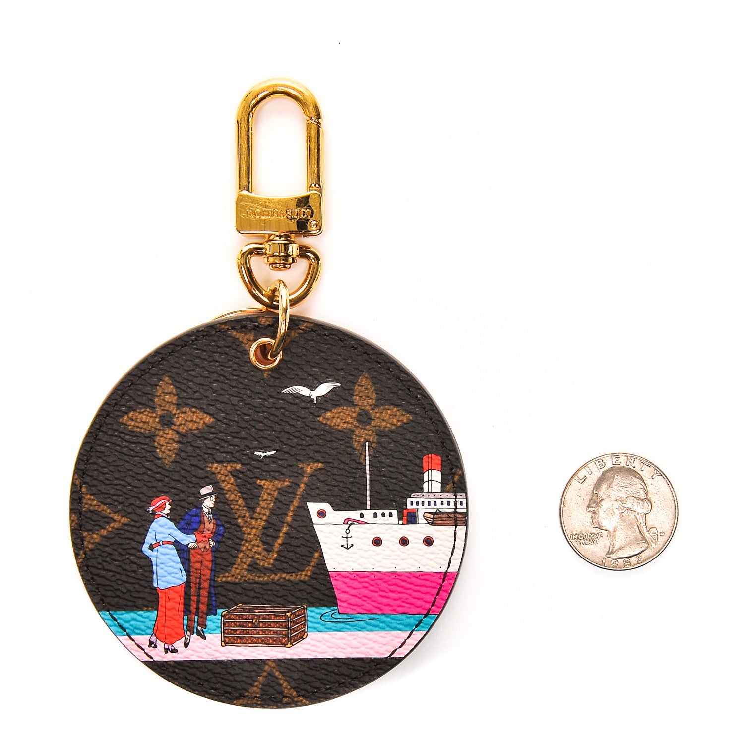 Louis Vuitton Monogram 2016 Christmas Animation Bag Charm Key Ring 2 of 4