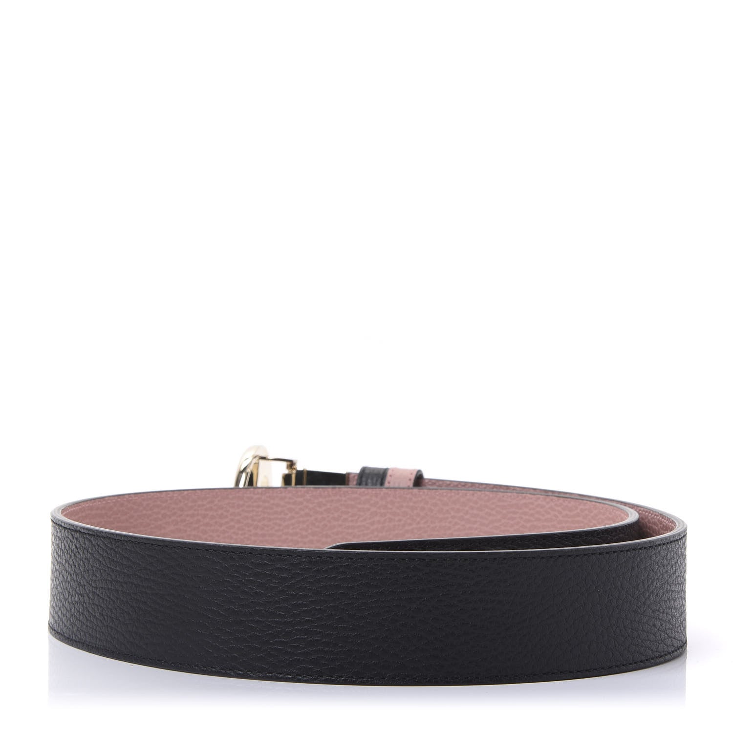 Gucci Calfskin 1973 Reversible Belt 90 36 Black Pink 2 of 6