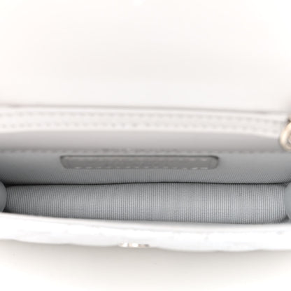 Chanel Metallic Lambskin Crystal Quilted Star Chain Belt Bag Silver 5 of 12