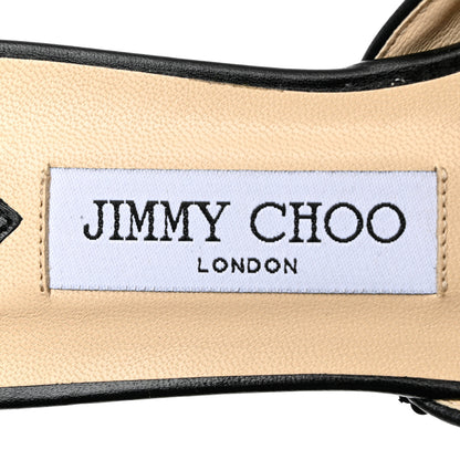 Jimmy Choo Sequin Georgia Mules 38 Black 6 of 7