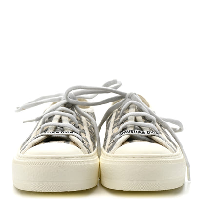 Christian Dior Canvas Oblique Walk'N'Dior Low Top Sneakers 35.5 Grey Stone 3 of 9
