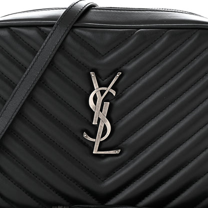 Saint Laurent Calfskin Matelasse Monogram Lou Camera Bag Black 8 of 10