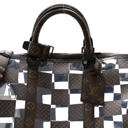 Louis Vuitton PVC Monogram Chess Keepall Bandouliere 50 6 of 10
