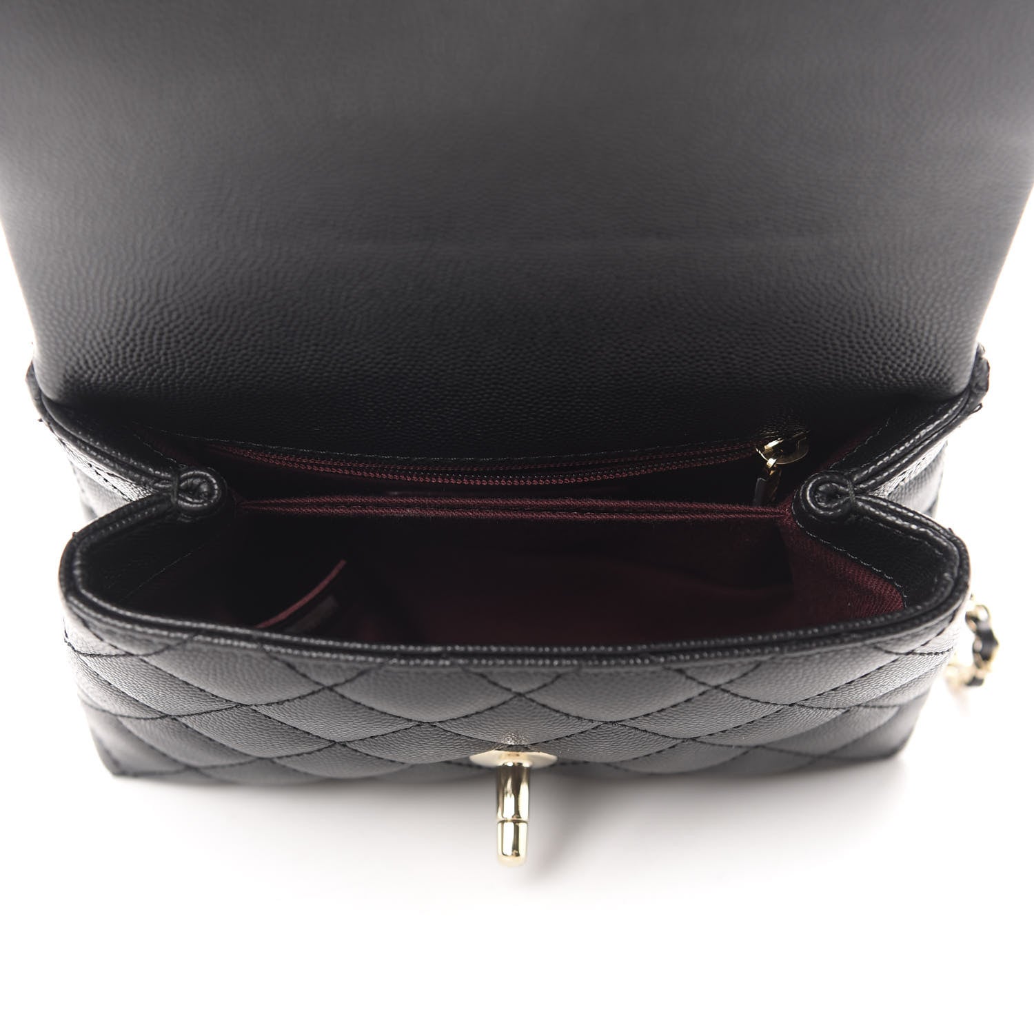 Chanel Caviar Quilted Extra Mini Coco Handle Flap Black 5 of 10