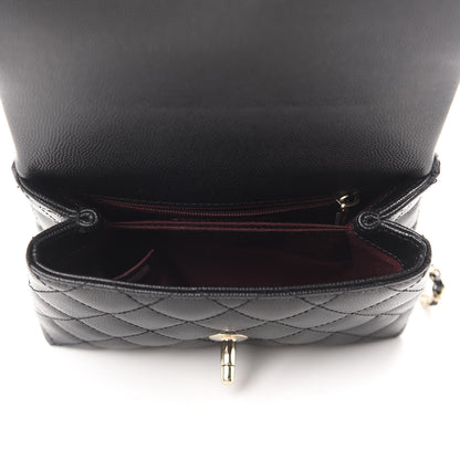 Chanel Caviar Quilted Extra Mini Coco Handle Flap Black 5 of 10