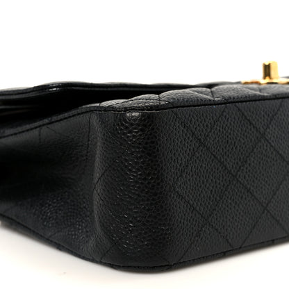 Chanel Caviar Quilted Medium Double Flap Black 10 of 11