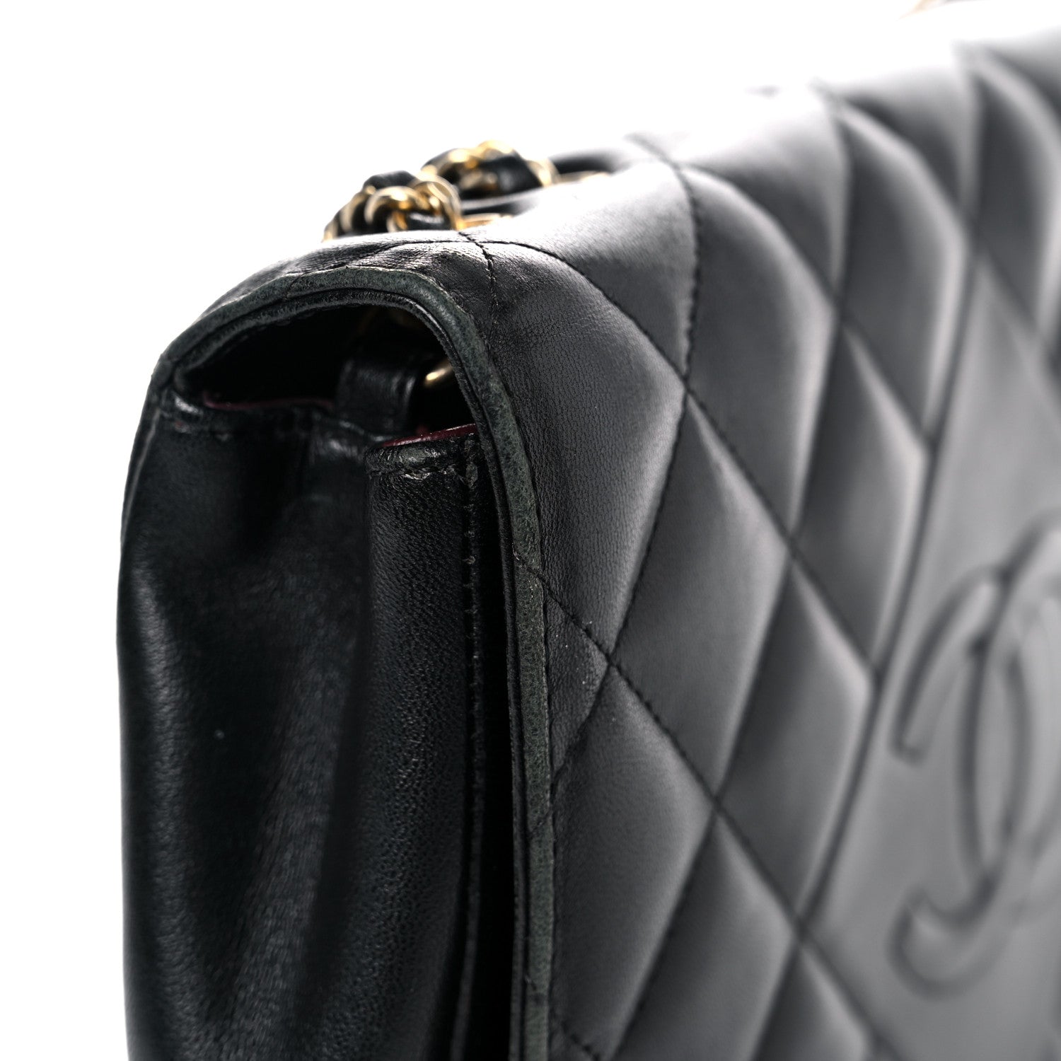 Chanel Lambskin Quilted Small Diamond CC Flap Black 18 of 26