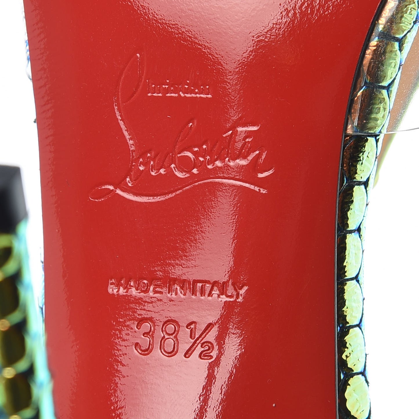 Specchio Ruche PVC Nosy Spikes 100 Pumps 38.5 Taiga