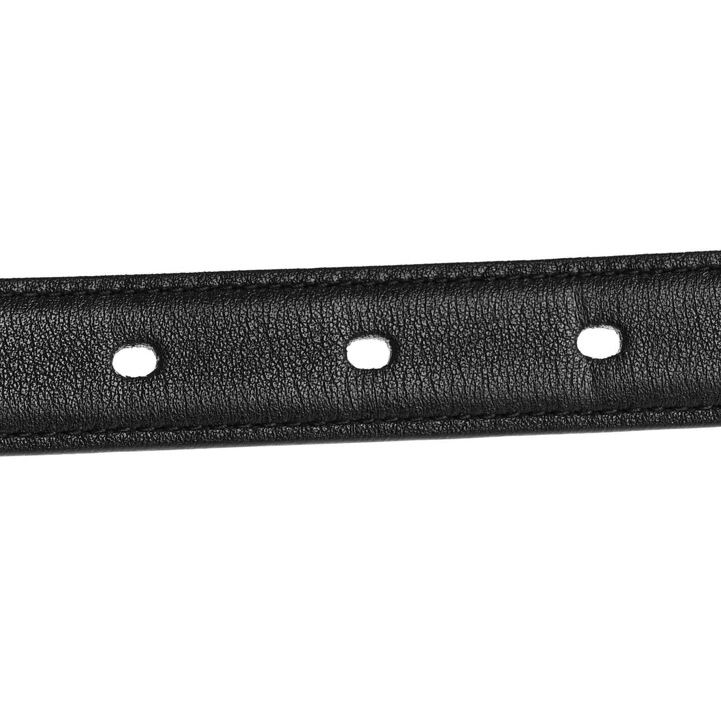 Smooth Calfskin Monogram Square Buckle Belt 90 Black