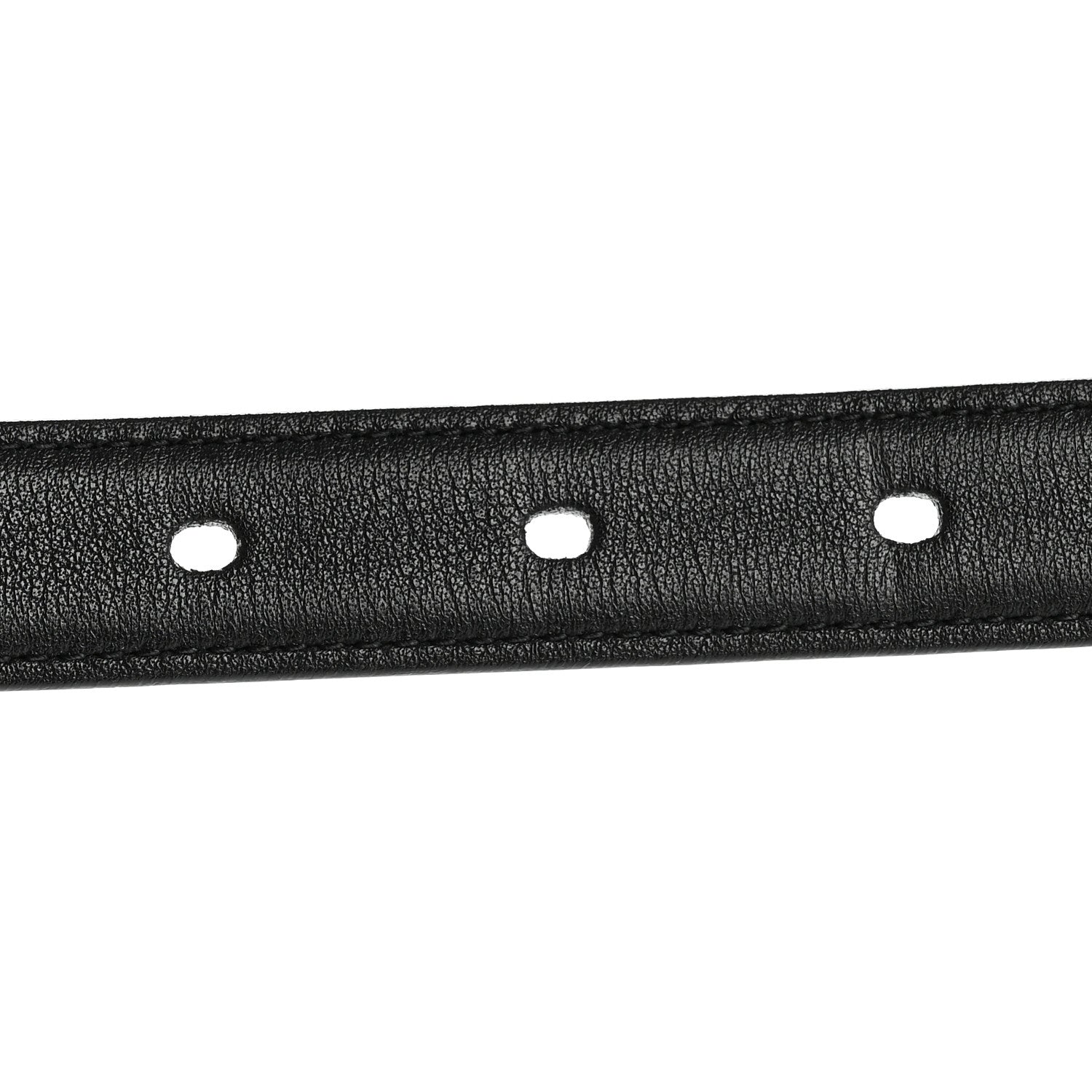 Saint Laurent Smooth Calfskin Monogram Square Buckle Belt 90 Black 5 of 7