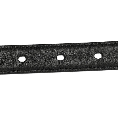Saint Laurent Smooth Calfskin Monogram Square Buckle Belt 90 Black 5 of 7