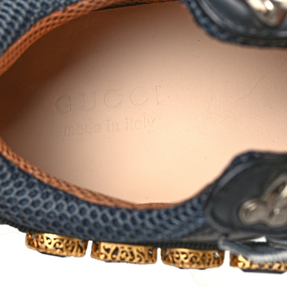 Gucci X SEGA Mesh Suede Calfskin Removable Crystals Mens Flashtrek Sneakers 8 Loess Black Olive Green 6 of 6
