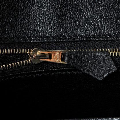 Hermes Togo Birkin 25 Black 11 of 34