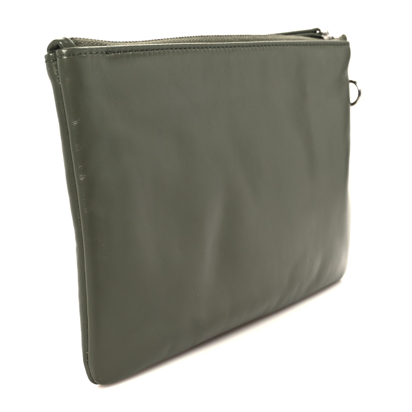 Shiny Calfskin Chanel 22 Removable Pouch Green