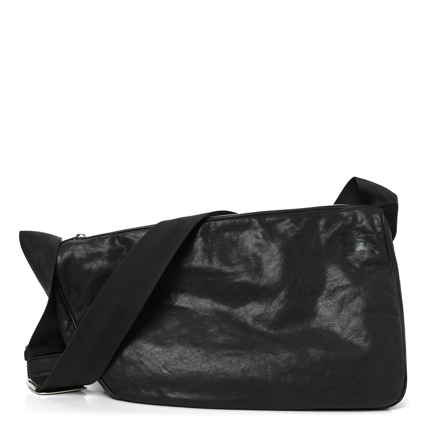 Burberry Lambskin Large Shield Messenger Bag Slate 1 of 9