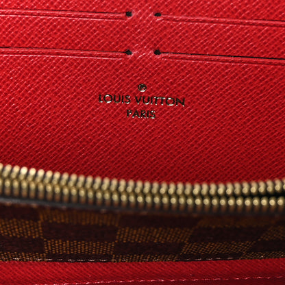 Louis Vuitton Damier Ebene Clemence Wallet Cherry 6 of 6