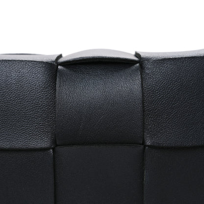 Bottega Veneta Lambskin Maxi Intrecciato Cassette Crossbody Bag Black 9 of 12