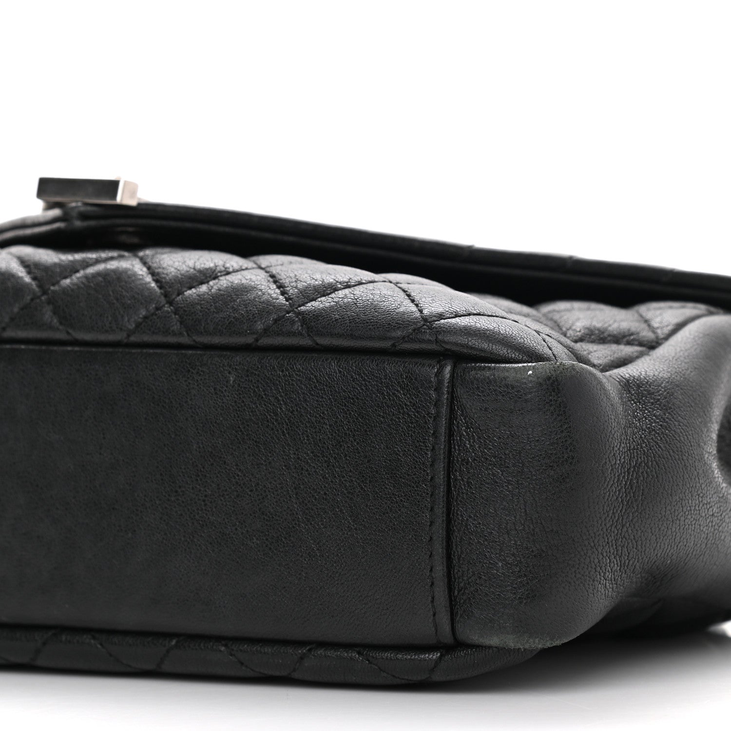 Saint Laurent Sheepskin Tri-Quilt Monogram Medium College Bag Black 6 of 12